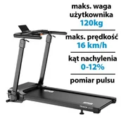 Bieżnie - Bieżnia elektryczna KETTLER Track 200 1471W 16 km/h - miniaturka - grafika 1