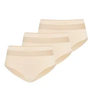 Komplety bielizny - Wielopak majtek damskich z wysokim stanem Vera beżowy, Teyli - miniaturka - grafika 1