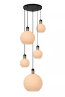 Lampy sufitowe - Julius lampa wisząca 5-punktowa czarna/biała 34438/05/61 - miniaturka - grafika 1
