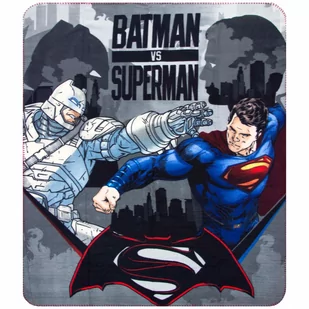 Koc polarowy Batman vs Superman Narzuta 140x120 cm - Koce i narzuty dla dzieci - miniaturka - grafika 1
