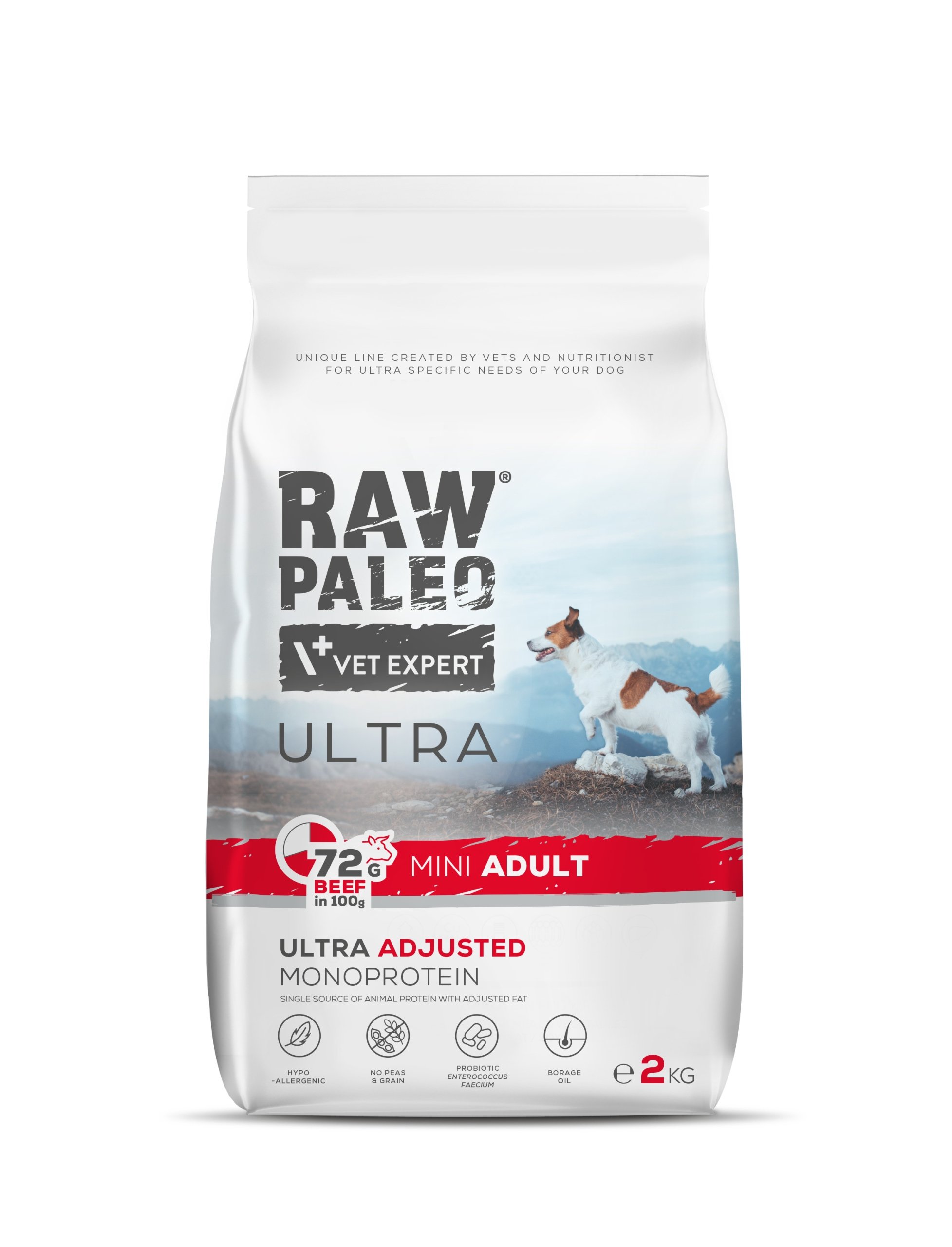 Vetexpert Raw Paleo Ultra Beef Adult Mini 2 kg