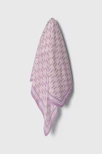 Apaszki i szaliki damskie - Karl Lagerfeld apaszka damska kolor różowy wzorzysta - grafika 1