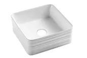 Umywalki - Invena UMYWALKA NABLATOWA AKTE INVENA TREND, 38 CM, KWADRATOWA - miniaturka - grafika 1