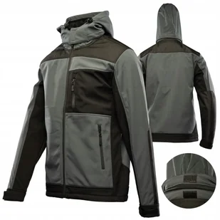 Kurtka ROBOCZA SOFTSHELL Bluza Robocza WODOODPORNA Ciepła WZMOCNIENIA BHP - Odzież robocza - miniaturka - grafika 1