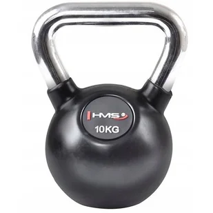 HMS KGC10 KETTLEBELL GUMA Z CHROMOWANĄ RĄCZKĄ 10 KG 1AB-17-6-199 - Kettlebell - miniaturka - grafika 1