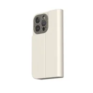 Etui i futerały do telefonów - Moshi Overture MagSafe - Skórzane etui 3w1 z klapką iPhone 15 Pro (Eggnog White) - miniaturka - grafika 1