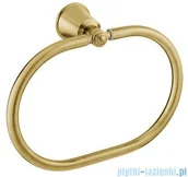 Wieszaki łazienkowe - Omnires Art Line wieszak na ręcznik mosiądz szczotkowany AL53230BSB - miniaturka - grafika 1