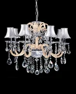 Lampy sufitowe - Lumina Deco Deco Żyrandol kryształowy DENICA W8 LDP 66249-8 Deco LDP 66249-8 - miniaturka - grafika 1