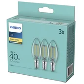 Żarówki LED - Philips ZESTAW 3x LED Żarówka B35 E14/4,3W/230V 2700K - miniaturka - grafika 1