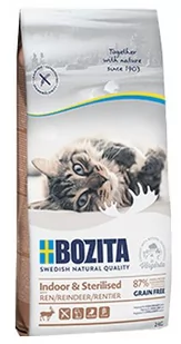 Bozita Grainfree Indoor & Sterilised renifer 10 kg - Sucha karma dla kotów - miniaturka - grafika 1