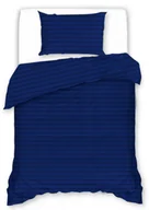 Pościel - Pościel Hotelowa 140X200 Cristal Granatowa 3015 - miniaturka - grafika 1