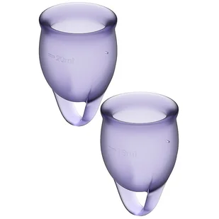 Satisfyer Satisfyer Feel Confident Menstrual Cup Lilla - Kubeczki menstruacyjne - miniaturka - grafika 1