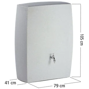 Zbiornik na deszczówkę MPI Noblesse 275 l granitowy - Zbiorniki na deszczówkę - miniaturka - grafika 7