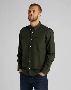 Lee Button Down Męska Koszula Serpico Green  L880Jkoj-M - Koszule męskie - miniaturka - grafika 1