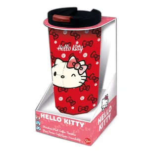 Metalowy Kubek Podróżny Hello Kitty - Stainless Stee Sanrio - Figurki dla dzieci Metalowy Kubek Podróżny Hello Kitty - Stainless Stee Sanrio - Figurki dla dzieci - miniaturka - grafika 1