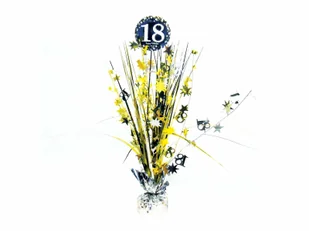 AMSCAN 9900552 dekoracja stołu na 18. urodziny, fontanna, 33 cm, kolor złoty - Kinder party - miniaturka - grafika 2