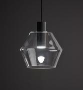 Lampy sufitowe - Markslojd Diament 107459 Lampa wisząca zwis oprawa 1x12W GU10 przezroczysta/czarna - miniaturka - grafika 1