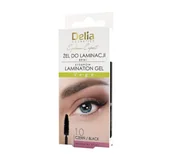 Akcesoria i kosmetyki do stylizacji brwi - Delia Żel do laminacji brwi 1.0 Black 4 ml - miniaturka - grafika 1