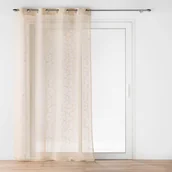 Firany - Firana na przelotkach ze złotym nadrukiem, LOUXOR, 140 x 240 cm - miniaturka - grafika 1