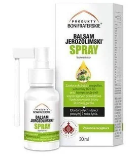 Produkty Bonifraterskie Balsam Jerozolimski Spray 30 ml z propolisem BF0863 - Żele i maści lecznicze - miniaturka - grafika 1