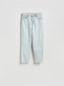 Spodnie damskie - Reserved - Jeansy mom fit - niebieski - miniaturka - grafika 1