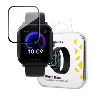 Wozinsky Watch Glass hybrydowe szkło do Xiaomi Amazfit Bip U czarny - Akcesoria do smartwatchy - miniaturka - grafika 1