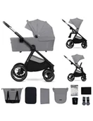 Wózki dziecięce - Kinderkraft Nea 2 Wózek głęboko-spacerowy Platinum grey - miniaturka - grafika 1