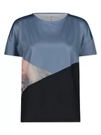 Koszulki sportowe damskie - CMP Koszulka treningowa w kolorze niebiesko-czarnym - miniaturka - grafika 1