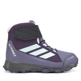 Trekkingi adidas Terrex Snow Cw JR4190 Fioletowy - Buty trekkingowe dziecięce - miniaturka - grafika 1
