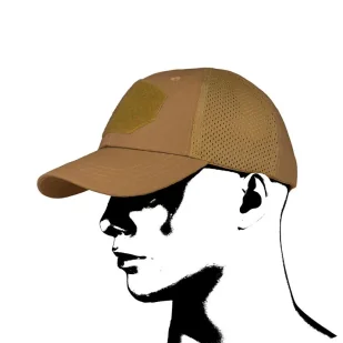 Camo Military Gear - Czapka Baseball Mesh Coyote - Odzież taktyczna i umundurowanie - miniaturka - grafika 1