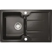 Zlewozmywaki - Zlewozmywak SONRA Merid 78 Black 70 - miniaturka - grafika 1