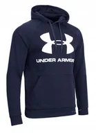 Bluzy męskie - UNDER ARMOUR OCIEPLANA MÄSKA BLUZA Z KAPTUREM BAWEĹNA / rozm M - miniaturka - grafika 1