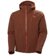 Kurtki narciarskie - Helly Hansen, Alpha 4.0, kurtka narciarska, męska, brązowa - miniaturka - grafika 1