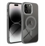 Etui i futerały do telefonów - Futerał COLOR EDGE MAG COVER kompatybilny z MagSafe do IPHONE 16 Pro tytanowy szary - miniaturka - grafika 1