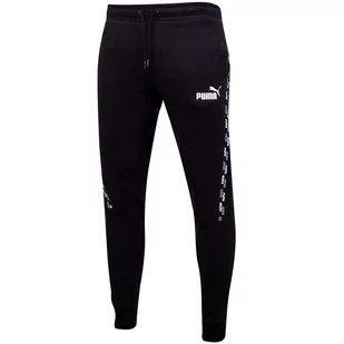 Puma Męskie Spodnie Dresowe Ess+ Tape Sweatpants Czarne 849042 01 Xl - Spodenki męskie - miniaturka - grafika 1