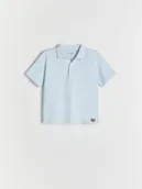 Bluzki dla niemowląt - Reserved - Bawełniane polo - jasnoniebieski - miniaturka - grafika 1