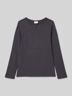 Koszulki dla dziewczynek - Bluzka z długim rękawem o kroju slim fit z mieszanki bawełny - miniaturka - grafika 1