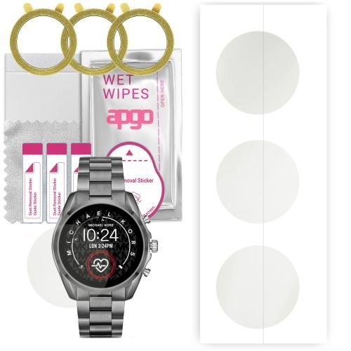 3x folia ochronna hydrożelowa MATOWA do Michael Kors Bradshaw 20 - apgo Smartwatch Hydrogel MATTE Protection Ochrona na ekran smartwatcha