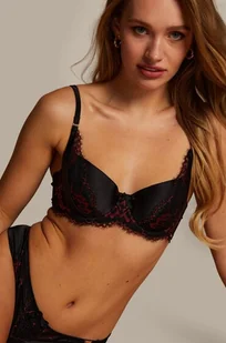 Hunkemöller Usztywniony biustonosz z fiszbinami Silke Czarny - Biustonosze - miniaturka - grafika 1