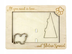 Spaniel tybetański ramka na zdjęcie z psem grawer - Ramki na zdjęcia Spaniel tybetański ramka na zdjęcie z psem grawer - Ramki na zdjęcia - miniaturka - grafika 1