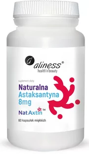 MEDICALINE Naturalna Astaksantyna 8 mg/60 kaps. (Aliness) TT001445 - Odchudzanie i oczyszczanie - miniaturka - grafika 1