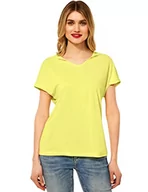Bluzy damskie - Street One Damska bluza z kapturem A318000, Merry Yellow, 38 - miniaturka - grafika 1
