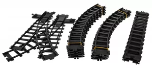 Kolejka z funkcją Dymu dla dzieci 5+ Długi tor + Lokomotywa retro + 4 wagony - Tory, garaże, parkingi - miniaturka - grafika 9