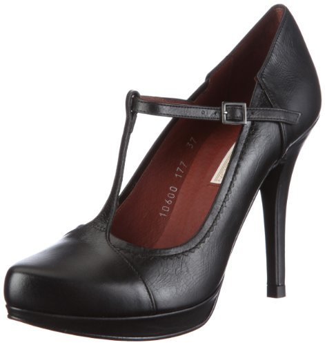 Buffalo London Damskie czółenka 10600-177 MEMPHIS, czarny - Czarny Czarny 01-41 EU