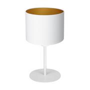 Lampy stojące - Luminex Arden 3451 Lampa stołowa lampka 1x60W E27 biały/złoty - miniaturka - grafika 1