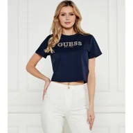 Koszulki i topy damskie - GUESS T-shirt Cropped Fit - miniaturka - grafika 1