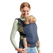 Nosidełka dla dzieci - Nosidełko ergonomiczne dla dzieci Kinderkraft NINO Confetti Denim - miniaturka - grafika 1