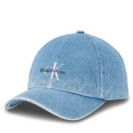 Czapki damskie - Czapka z daszkiem Calvin Klein Denim K60K611979 Niebieski - miniaturka - grafika 1