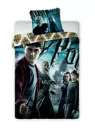 Pościel dla dzieci - Faro Pościel bawełniana 140x200 Harry Potter 001 turkusowa młodzieżowa poszewka 70x90 - miniaturka - grafika 1