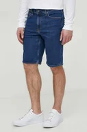 Spodenki męskie - Calvin Klein szorty jeansowe męskie kolor granatowy - miniaturka - grafika 1